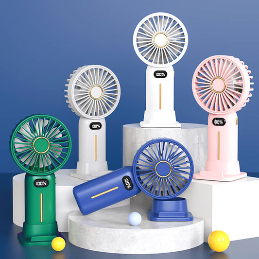 Rechargeable portable silent digital display handheld fanāBuy 2 get 10% Off Extra Auto & Free Shippingā