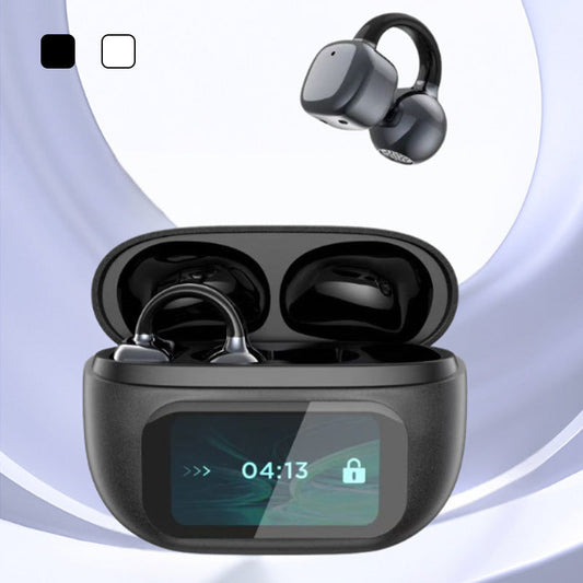 2025 HOT SALEš„Ear Clip-on Smart Color Screen Intelligent Translation Headset??