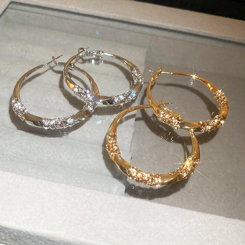 🔥Circle Earrings with Zirconia