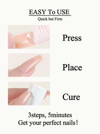 🔥Hot selling🔥-Magic Solid Nail Glue Kit 3-In-1 Nail Art Kits