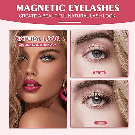 🔥Last Day Buy 1 Get 1 Free!!Reusable Premium Magnetic Eyelashes with Applicator