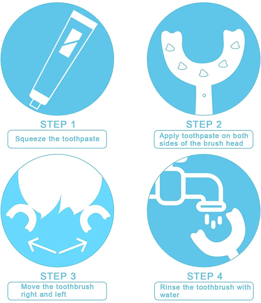 💝All Rounded Children U-Shape Toothbrush