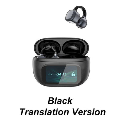 2025 HOT SALE🔥Ear Clip-on Smart Color Screen Intelligent Translation Headset??