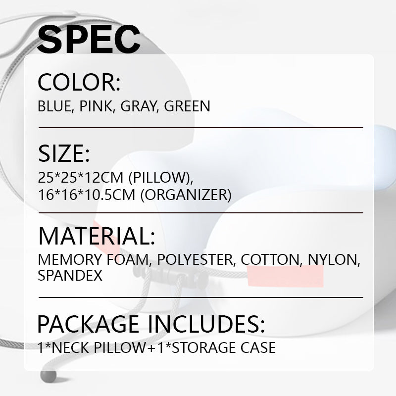 🔥Last Day Special 50% OFF🔥Memory Foam U-Shaped Travel Neck Pillow